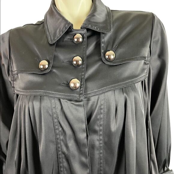 Romeo & Juliet Couture Black Swing Coat Size Large - Picture 6 of 10
